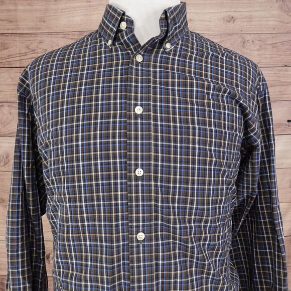 ROUNDTREE & YORKE LONG SLEEVE BUTTON DOWN SHIRT MENS SIZE XL - Picture 1 of 7